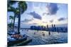 Infinity Pool on Roof of Marina Bay Sands Hotel with Spectacular Views over Singapore Skyline-Fraser Hall-Mounted Photographic Print