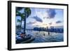 Infinity Pool on Roof of Marina Bay Sands Hotel with Spectacular Views over Singapore Skyline-Fraser Hall-Framed Photographic Print