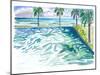 Infinity Pool with Tropical Seaview and Waves-M. Bleichner-Mounted Art Print