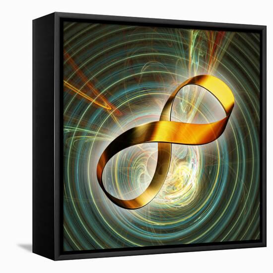 Infinity Symbol And Black Hole-PASIEKA-Framed Stretched Canvas