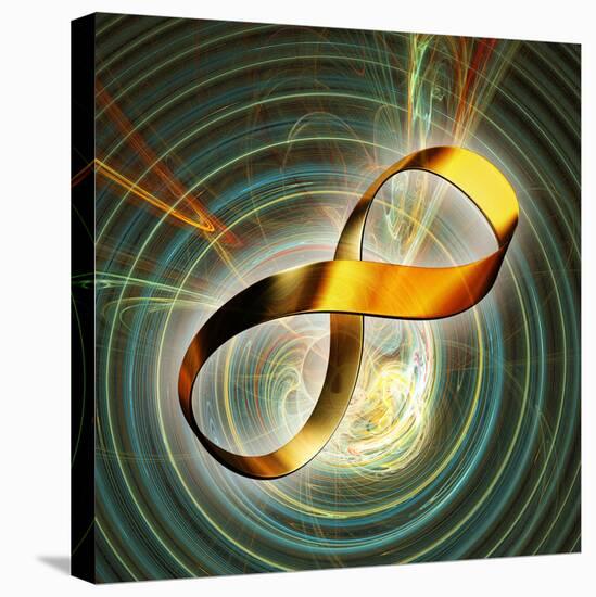 Infinity Symbol And Black Hole-PASIEKA-Stretched Canvas