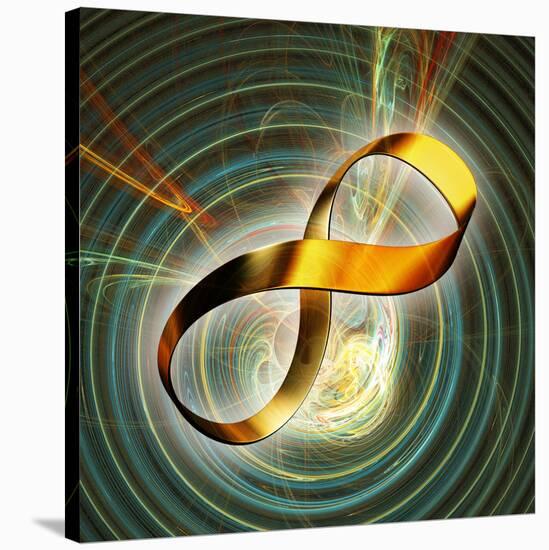 Infinity Symbol And Black Hole-PASIEKA-Stretched Canvas