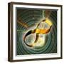 Infinity Symbol And Black Hole-PASIEKA-Framed Premium Photographic Print