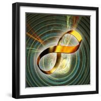 Infinity Symbol And Black Hole-PASIEKA-Framed Premium Photographic Print