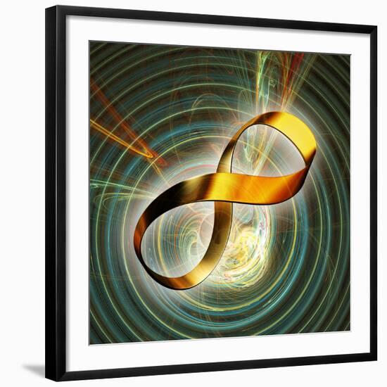 Infinity Symbol And Black Hole-PASIEKA-Framed Photographic Print