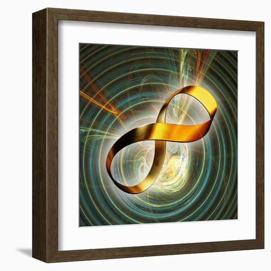 Infinity Symbol And Black Hole-PASIEKA-Framed Premium Photographic Print