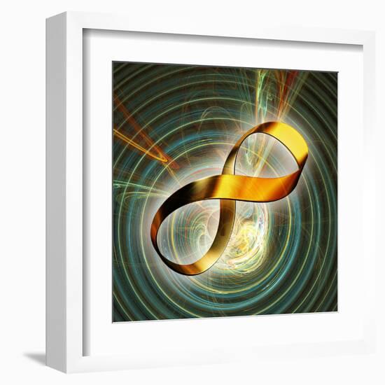 Infinity Symbol And Black Hole-PASIEKA-Framed Premium Photographic Print