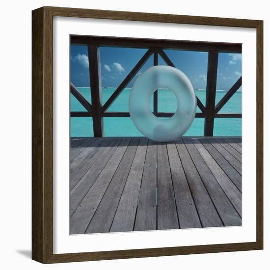 Inflatable rubber ring-null-Framed Photographic Print