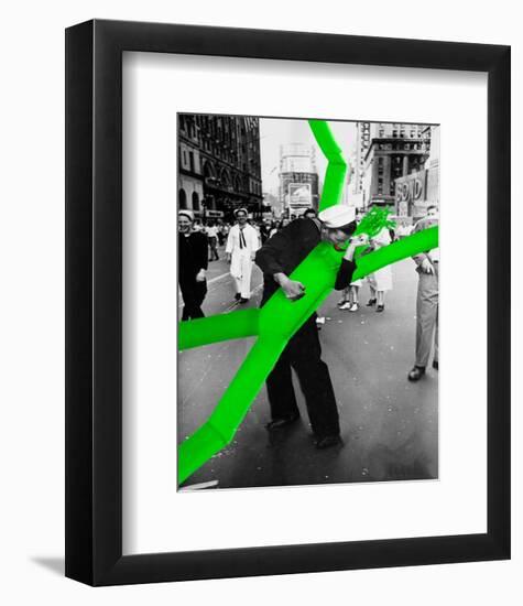 Inflatable Tube Man-Barry Kite-Framed Art Print