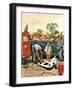 "Inflating Beach Toy," August 20, 1949-Stevan Dohanos-Framed Premium Giclee Print