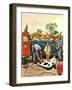 "Inflating Beach Toy," August 20, 1949-Stevan Dohanos-Framed Giclee Print