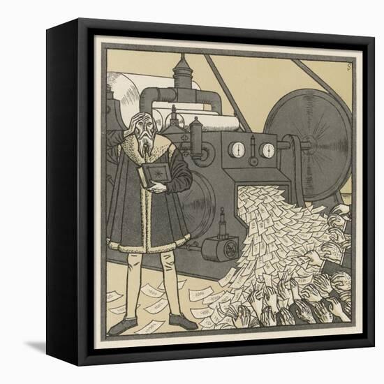 Inflation in Germany Gutenberg-F. Schilling-Framed Stretched Canvas