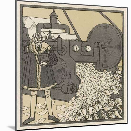 Inflation in Germany Gutenberg-F. Schilling-Mounted Art Print