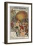 Inflation of the First Hydrogen Balloon, Paris, 1783-null-Framed Giclee Print