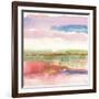 Influence of Line and Color Gold Bright-Mike Schick-Framed Premium Giclee Print