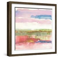 Influence of Line and Color Gold Bright-Mike Schick-Framed Art Print