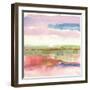 Influence of Line and Color Gold Bright-Mike Schick-Framed Art Print