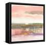 Influence of Line and Color Gold Crop-Mike Schick-Framed Stretched Canvas