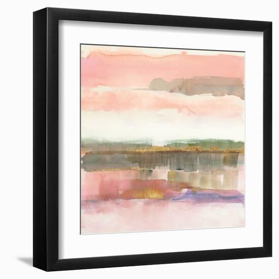 Influence of Line and Color Gold Crop-Mike Schick-Framed Art Print