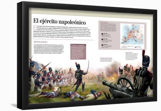 Infografía Del Ejército Napoleónico (1805-1815) O Grande Armée-null-Framed Poster