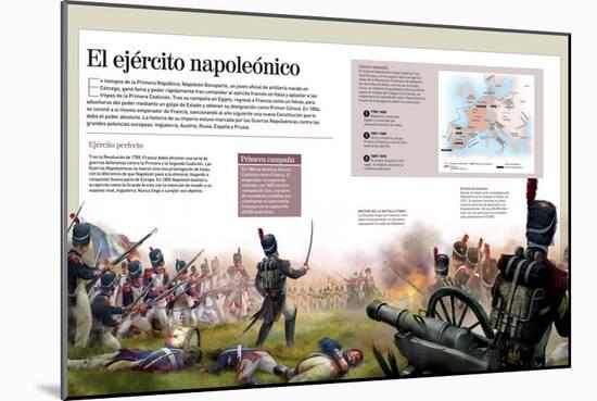 Infografía Del Ejército Napoleónico (1805-1815) O Grande Armée-null-Mounted Poster