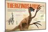 Infografía Del Terizinosaurio, Terópodo Que Se Desarrolló Como Herbívoro En El Cretácico-null-Mounted Poster
