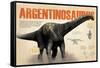 Infografía Sobre El Argentinosaurio, Dinosaurio Herbívoro De Grandes Proporciones-null-Framed Stretched Canvas