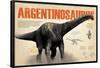 Infografía Sobre El Argentinosaurio, Dinosaurio Herbívoro De Grandes Proporciones-null-Framed Poster