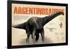 Infografía Sobre El Argentinosaurio, Dinosaurio Herbívoro De Grandes Proporciones-null-Framed Poster