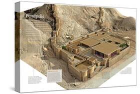 Infografía Sobre La Ciudad De Persépolis, Construida Durante El 520 A.C. En La Actual Irán-null-Stretched Canvas