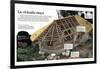 Infografía Sobre La Vivienda Maya, Construida Con Madera Y Adobe (2000 A.C. Al 1546 D.C.)-null-Framed Giclee Print