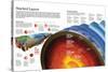 Infographic About Earth's Layers and Atmosphere and Composition of the Earth's Crust-null-Stretched Canvas
