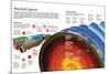 Infographic About Earth's Layers and Atmosphere and Composition of the Earth's Crust-null-Mounted Poster