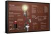 Infographic About Electric Circuits: What They Are, in Which Ways Can Electric Current Flow-null-Framed Stretched Canvas