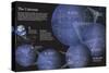 Infographic About Stars and Galaxies Near and More Distant from Earth-null-Stretched Canvas