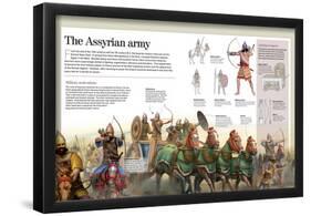 Infographic About the Assyrian Empire and its Army (900-612 BC)-null-Framed Poster