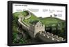 Infographic About the Great Wall of China, Built Between the 5th and the 11th Centuries B.C.-null-Framed Poster