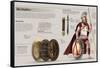 Infographic About the Hoplites, Volunteer Citizens of Classical Greece That Fought in War-null-Framed Stretched Canvas