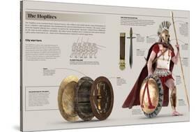 Infographic About the Hoplites, Volunteer Citizens of Classical Greece That Fought in War-null-Stretched Canvas