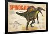 Infographic About the Spinosaurus, a Carnivorous Dinosaur from the Cretaceous Period-null-Framed Poster