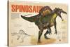 Infographic About the Spinosaurus, a Carnivorous Dinosaur from the Cretaceous Period-null-Stretched Canvas