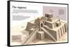 Infographic About the Ziggurat. Pyramidal Buildings from the XXI BC. Focusing on Ur's Ziggurat-null-Framed Stretched Canvas