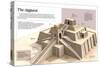 Infographic About the Ziggurat. Pyramidal Buildings from the XXI BC. Focusing on Ur's Ziggurat-null-Stretched Canvas