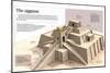 Infographic About the Ziggurat. Pyramidal Buildings from the XXI BC. Focusing on Ur's Ziggurat-null-Mounted Poster