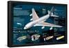Infographic of an Airbus A380 Plane-null-Framed Poster