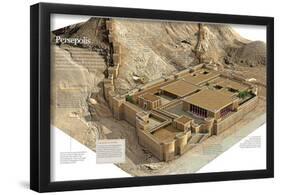 Infographic of Persepolis, Constructed in Various Phases During 520 B.C. in Present Iran-null-Framed Poster