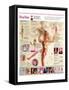 Infographic of the Barbie Doll, its History and Evolution-null-Framed Stretched Canvas