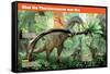 Infographic of the Therizinosaurus, a Herbivorous Sauropod from the Cretaceous Period (Mesozoic)-null-Framed Stretched Canvas