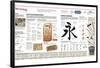 Infographic of the Writing Systems of Ancient Egypt (Hieroglyphs) and China (Ideograms)-null-Framed Standard Poster