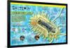 Infographic on Bacteria, the Most Ancient Life Forms on Earth-null-Framed Poster